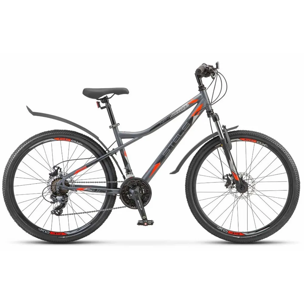 Велосипед Navigator-510 MD 26 V010 14 Антрацитовый/Красный 2024 STELS LU098299