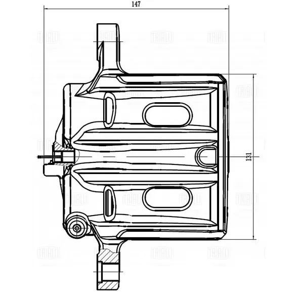 Суппорт торм. для а/м Mitsubishi Outlander II (06-)/III (12-) перед. прав. d=43мм TRIALLI CF 012098