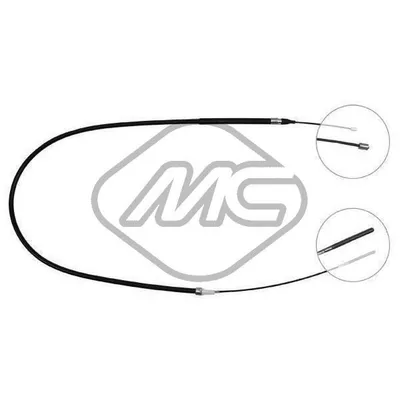 Трос ручника VW POLO/DERBY ANT.-FRONT Metalcaucho 83716