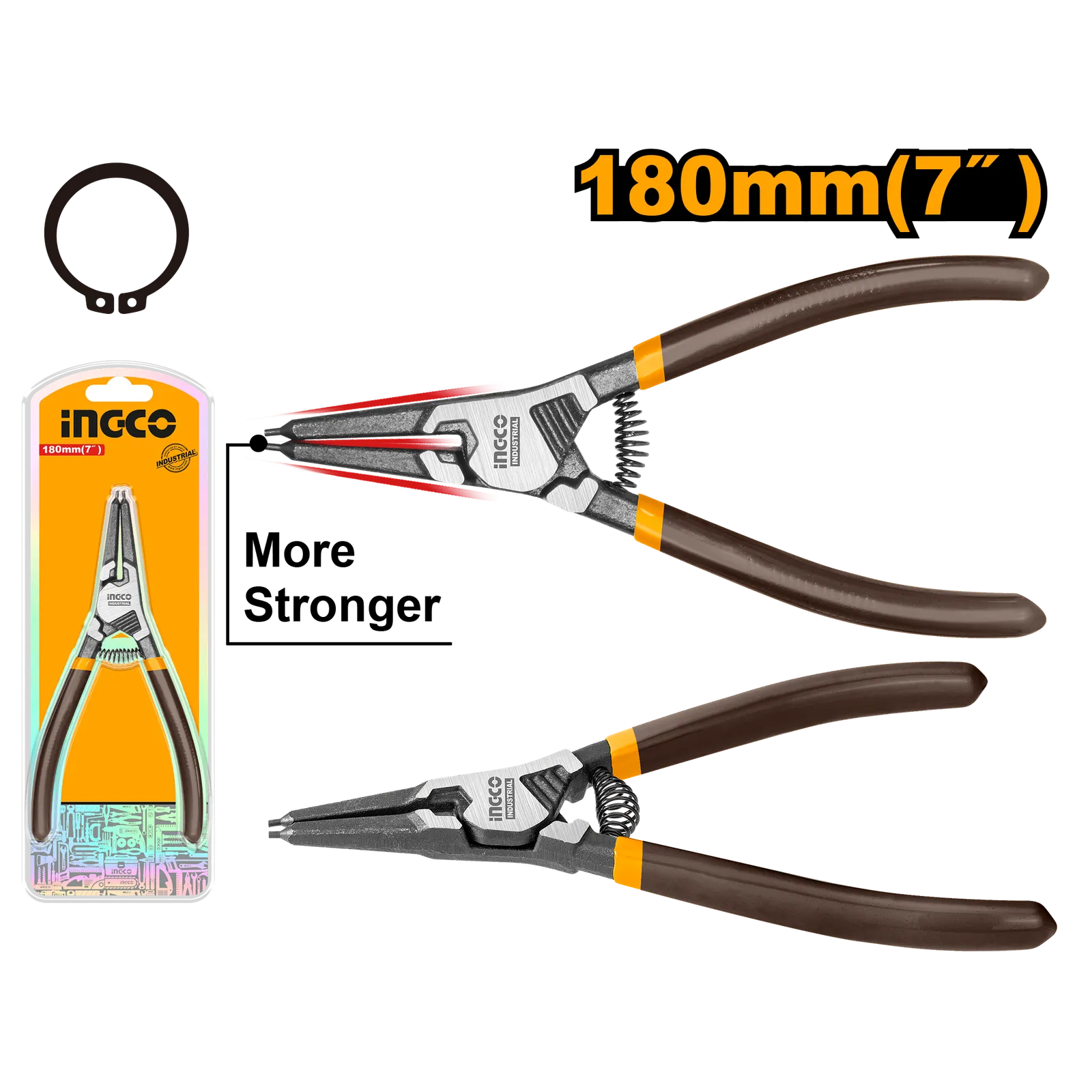 Съемник стопорных колец 180 мм INGCO HCCP261801