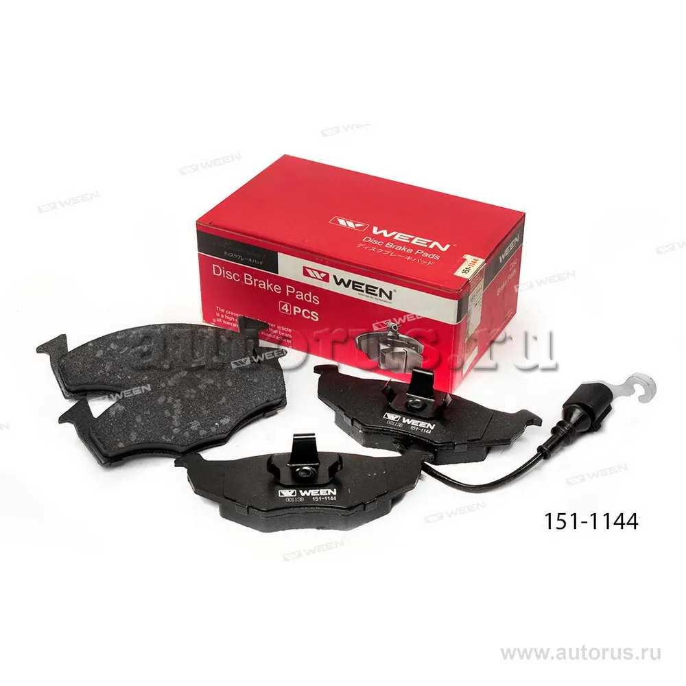Тормозные колодки дисковые передние SKODA Fabia, VW Polo WEEN 151-1144