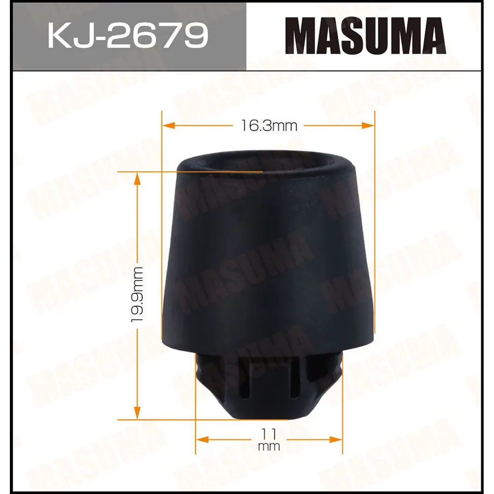 Клипса автомобильная уп.50 MASUMA KJ-2679