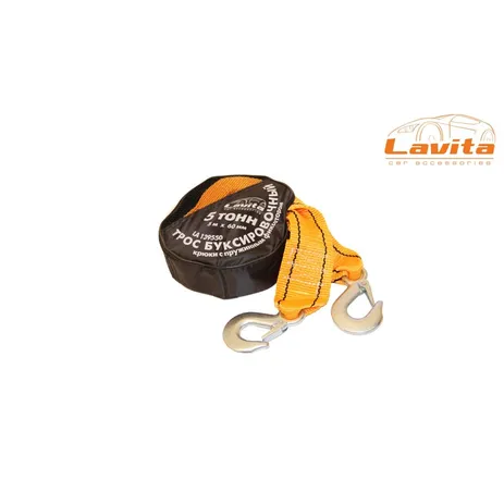 Трос, длина: 5м, ширина: 60мм, макс. масса: 5т, Lavita, LA 139550