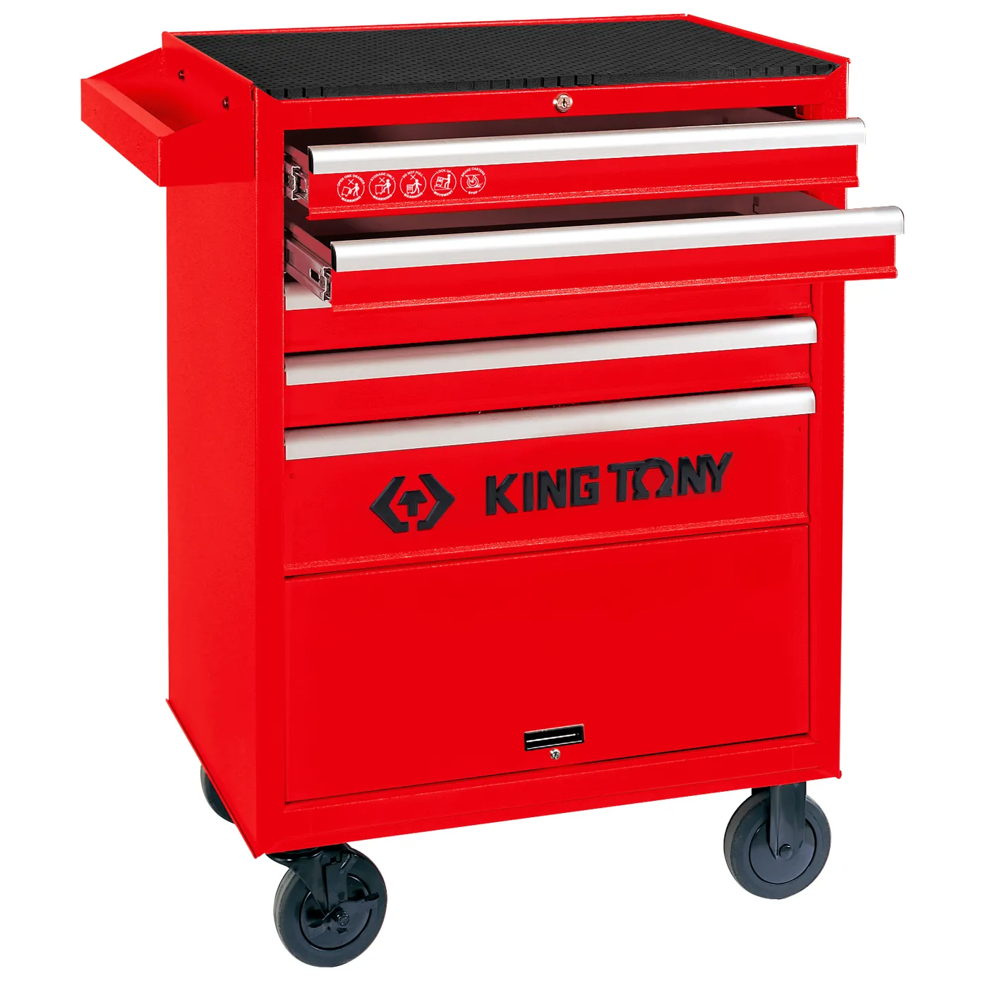 Тележка инструментальная, 5 ящиков и отсек KING TONY 87432-5B