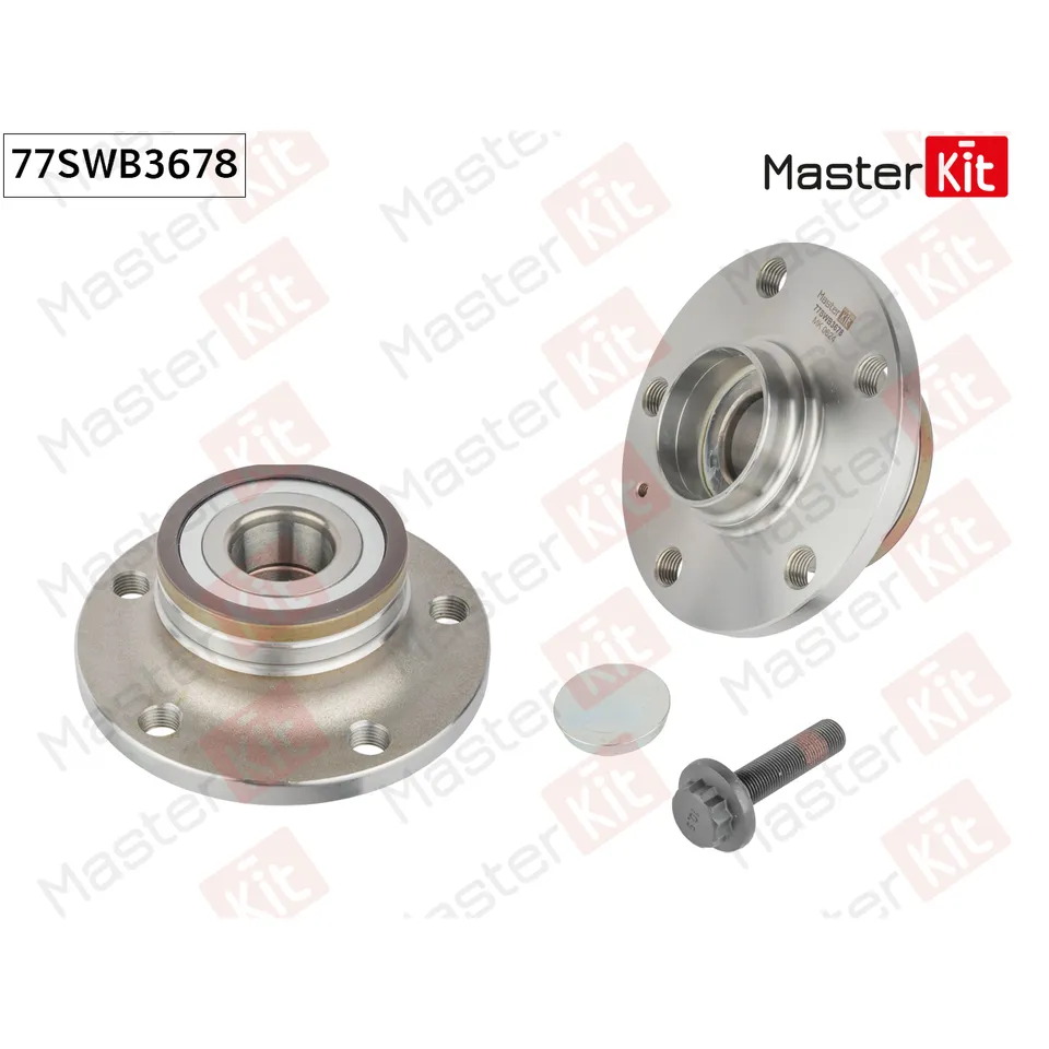 Ступица в сборе с подшипником зад. Audi A3 (8P1)/Skoda OCTAVIA II (1Z3)/Volkswagen TIGUAN MASTERKIT 77SWB3678