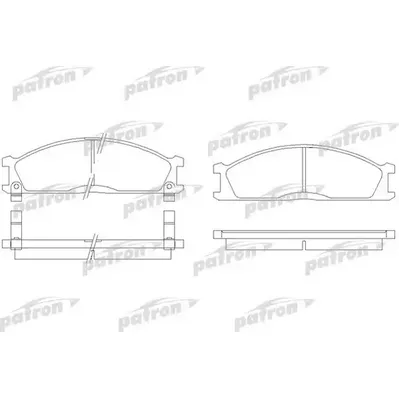 Колодки тормозные дисковые передн NISSAN: PICK UP 92-98, TERRANO I 87-96, URV PATRON PBP641