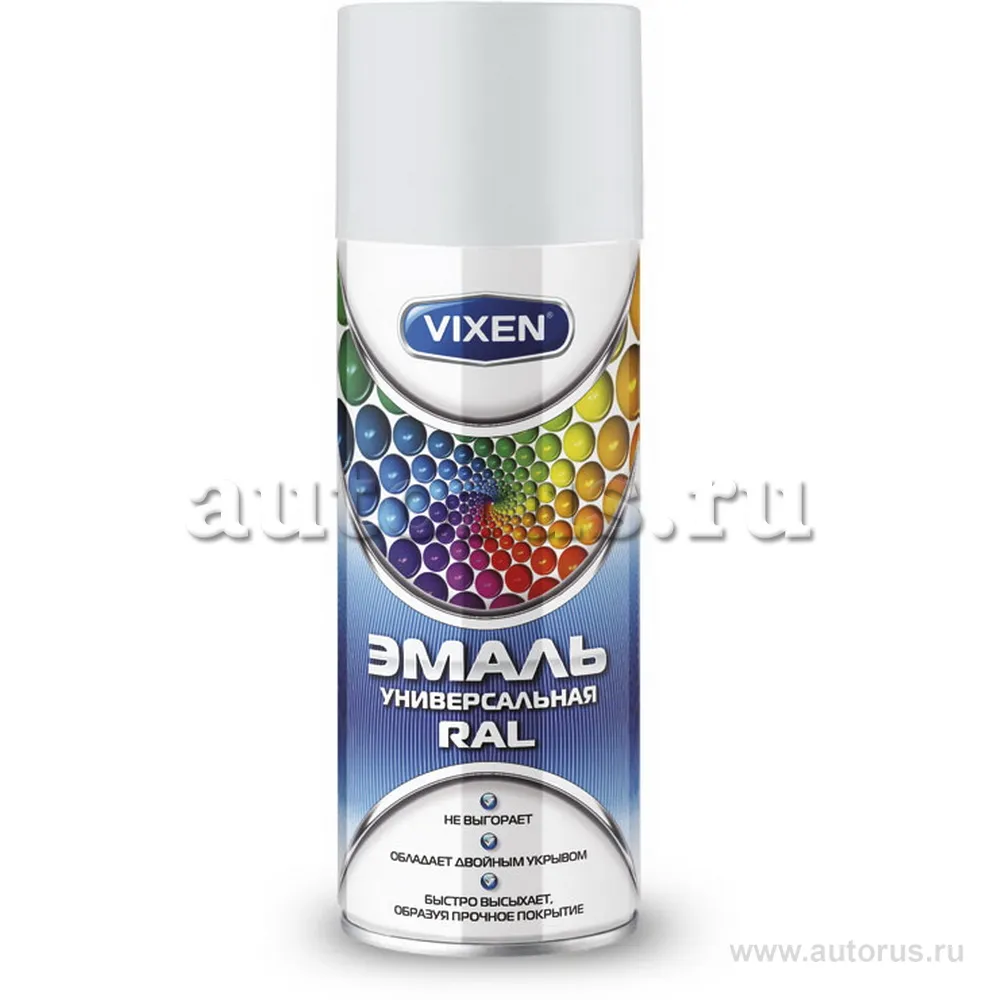 Эмаль универсальная RAL, белый (RAL 9003), аэрозоль 520 мл VIXEN VX19003