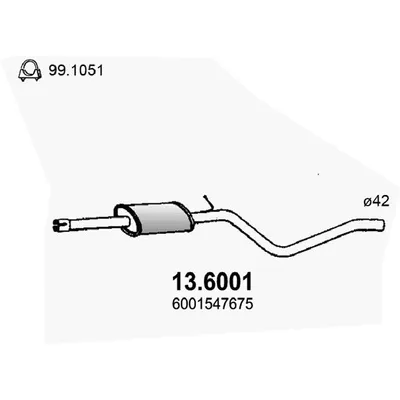 Глушитель asso 284-555 polmo 02.08
