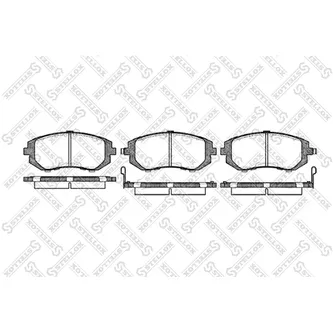 Колодки дисковые п. Subaru Legacy 2.0i/2.5i 98-03/Impreza 2.0i/T WRX 01-03 STELLOX 962002_SX