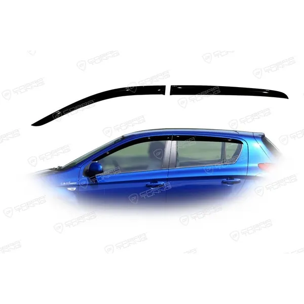 Дефлектора на окна Hyundai I20 Hb 5d 2009 деф.окон Cobra Tuning H21909
