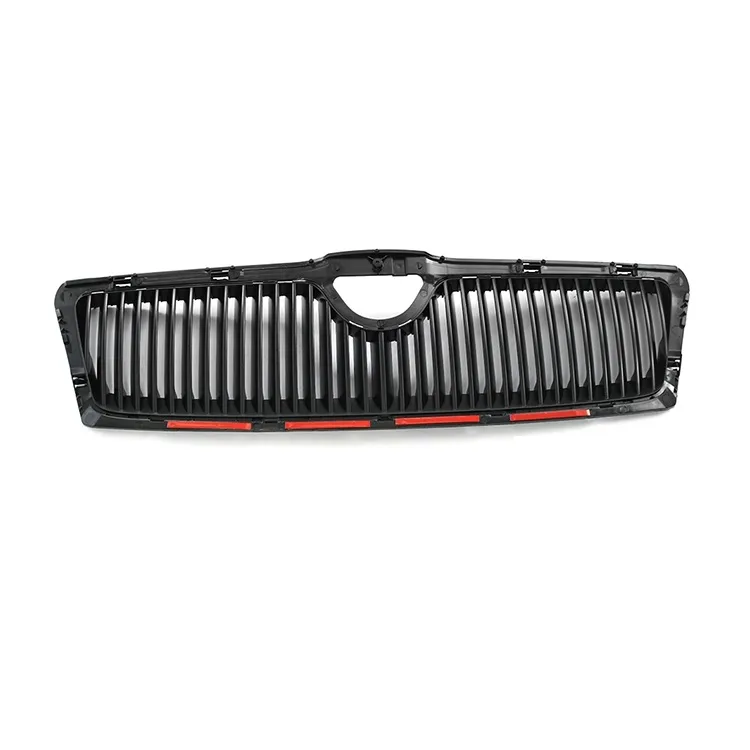 Решетка радиат черн без хром молд SKODA OCTAVIA 03-08 GOOD GO SK2122BU