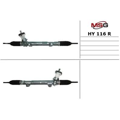 Рулевая рейка без ГУР восстановленная Hyundai i40 2011- HY116R MSG HY116R