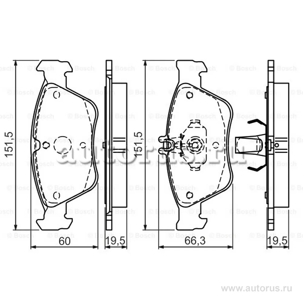 Колодки тормозные mercedes w210w202c208 2.0-2.8 передние BOSCH 0986494002