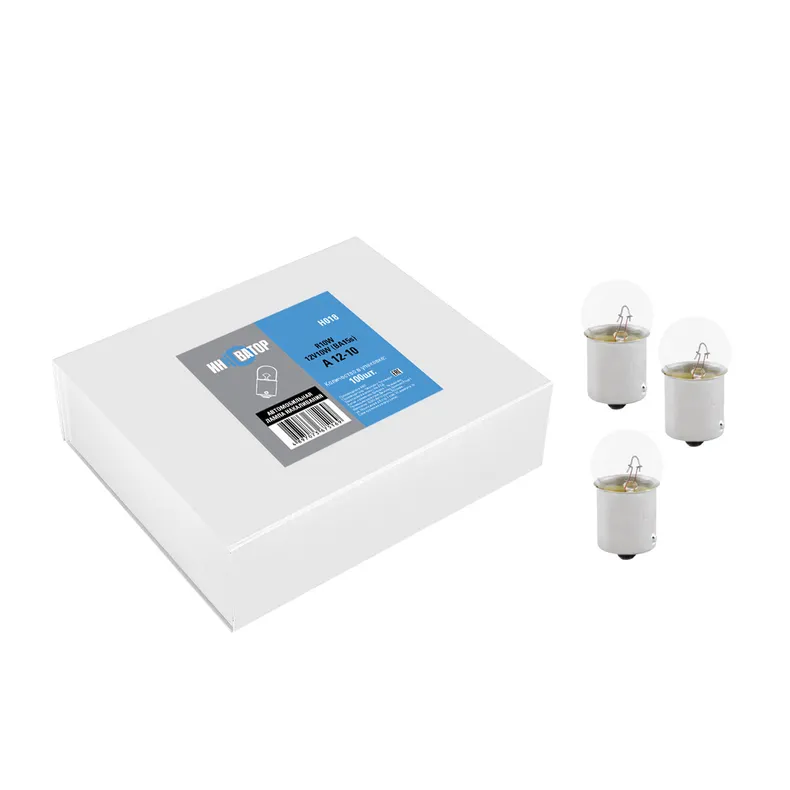 Лампа 12V R10W 10W BA15s Инноватор 1 шт. картон H018