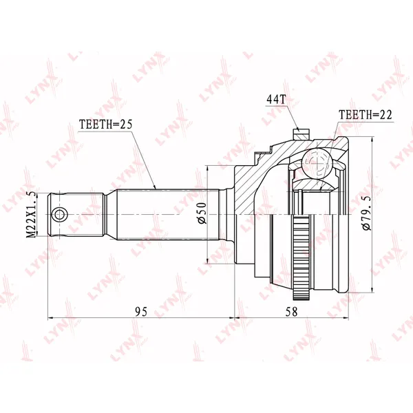 Шрус LYNXauto CO-3607A