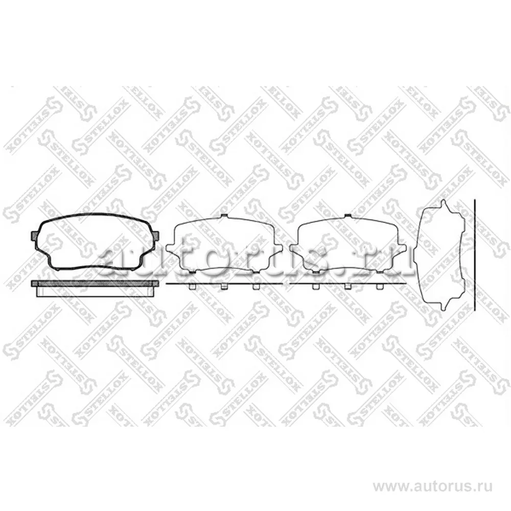 Колодки дисковые п. Suzuki Grand Vitara 1.6i/2. STELLOX 1177 001B-SX