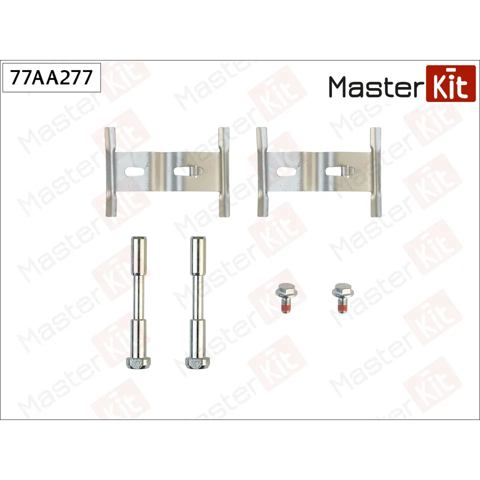 Установочный к-кт передних колодок MASTERKIT 77AA277