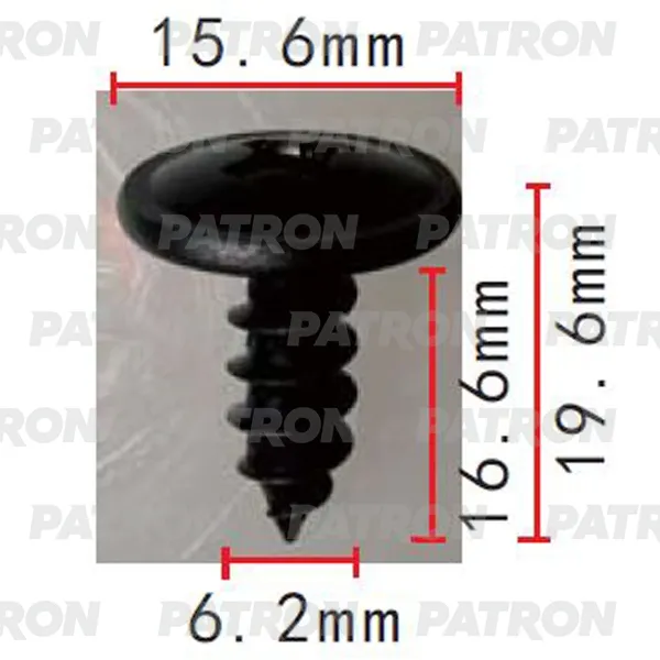 Саморез Infiniti Nissan Применяемость: Саморез 6.2x19.6 PATRON P372148