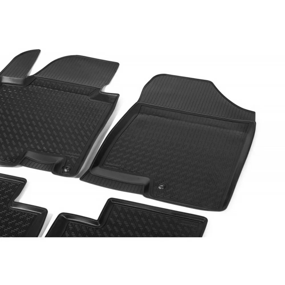 Коврики салона полиуретан черный Kia Pro Ceed II JD 2013- с крепежом COMFORT 25.20.506.PL