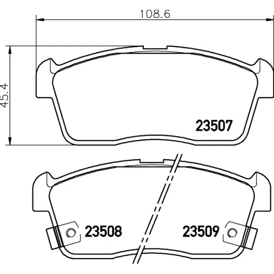 Колодки передние DAIHATSU Sirion II/SUZUKI Ignis/TOYOTA bB II NISSHINBO NP1023
