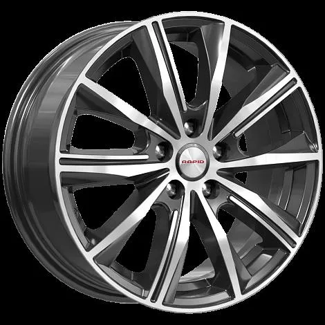 Диск литой R16 7J 5x108/67.1 ET40 КИК Арнар Алмаз черный 76052