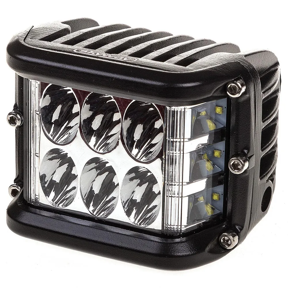 Фара светодиодная 12V/24V 36W 6000к, 12 диодов ближний 957560 мм прямоугольная SKYWAY S07201065