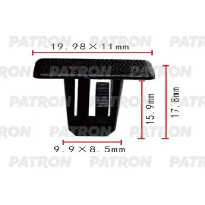 Клипса пластмассовая Chrysler, Jeep применяемость: кузов - пороги PATRON P371793