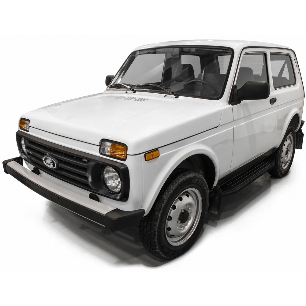 Порог-площадка Premium-Black A128ALB + комплект крепежа, RIVAL, Lada 4x4 1993-/ Lada Niva Legend, Lada 4x4 2121 A128ALB.6004.1