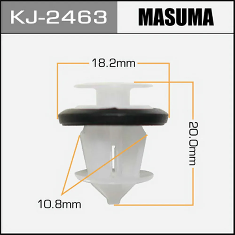 Клипса автомобильная (автокрепеж) (мин. 50 шт.) MASUMA KJ2463