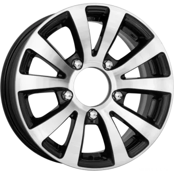 Диск литой R15 6J 5x139.7/98 ET35 КИК Фалкон-Нова алмаз черный 28278