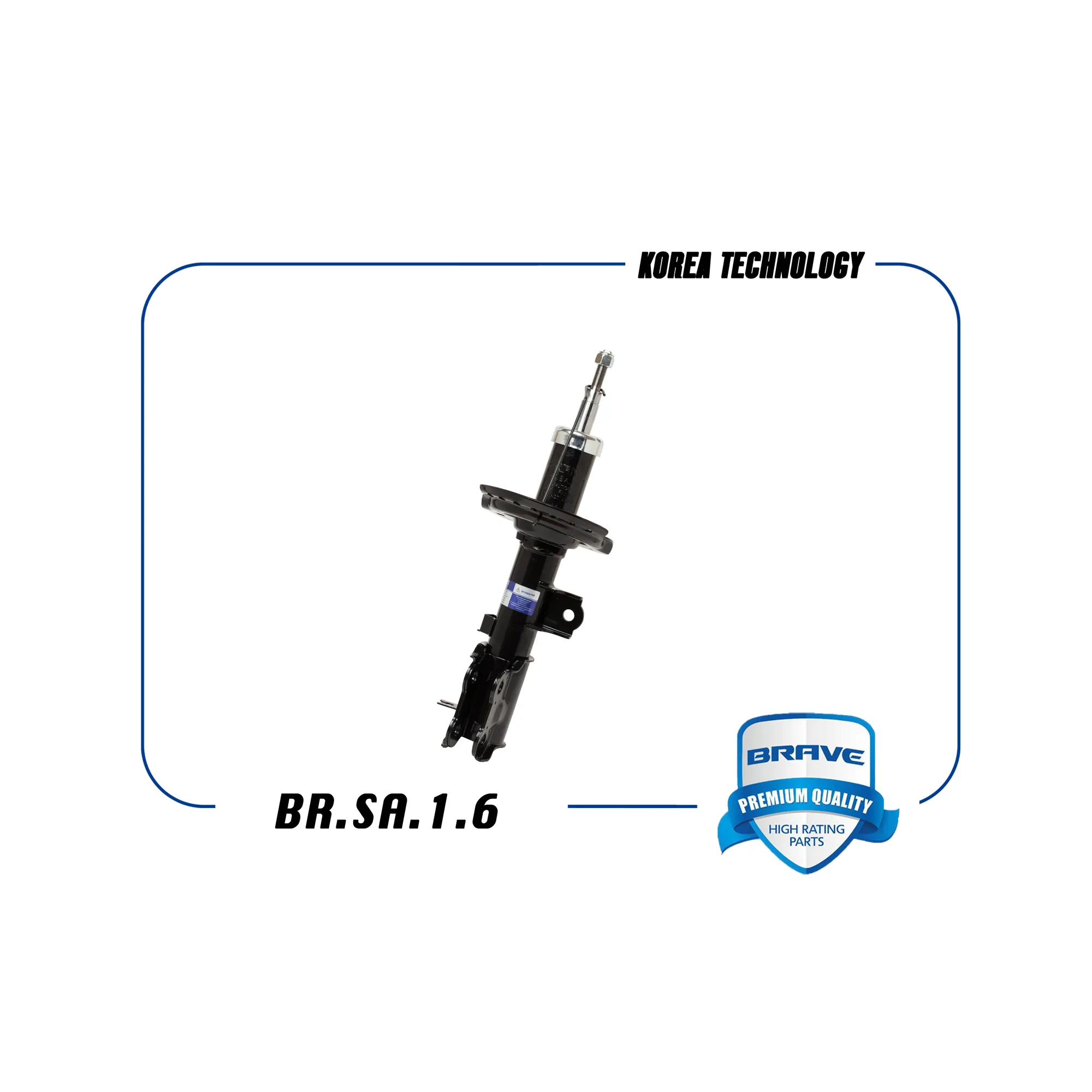 Амортизатор передний R газовый HYUNDAI Solaris11-,KIA Rio11-газовый BRAVE BR.SA.1.6