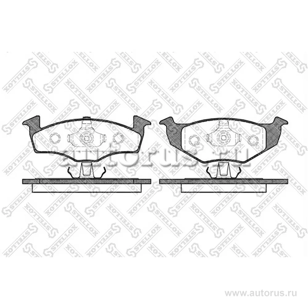 Колодки дисковые п. с антискр. пл. VW Golf III/Vento/Polo 1.4/1.6/ STELLOX 620 020B-SX