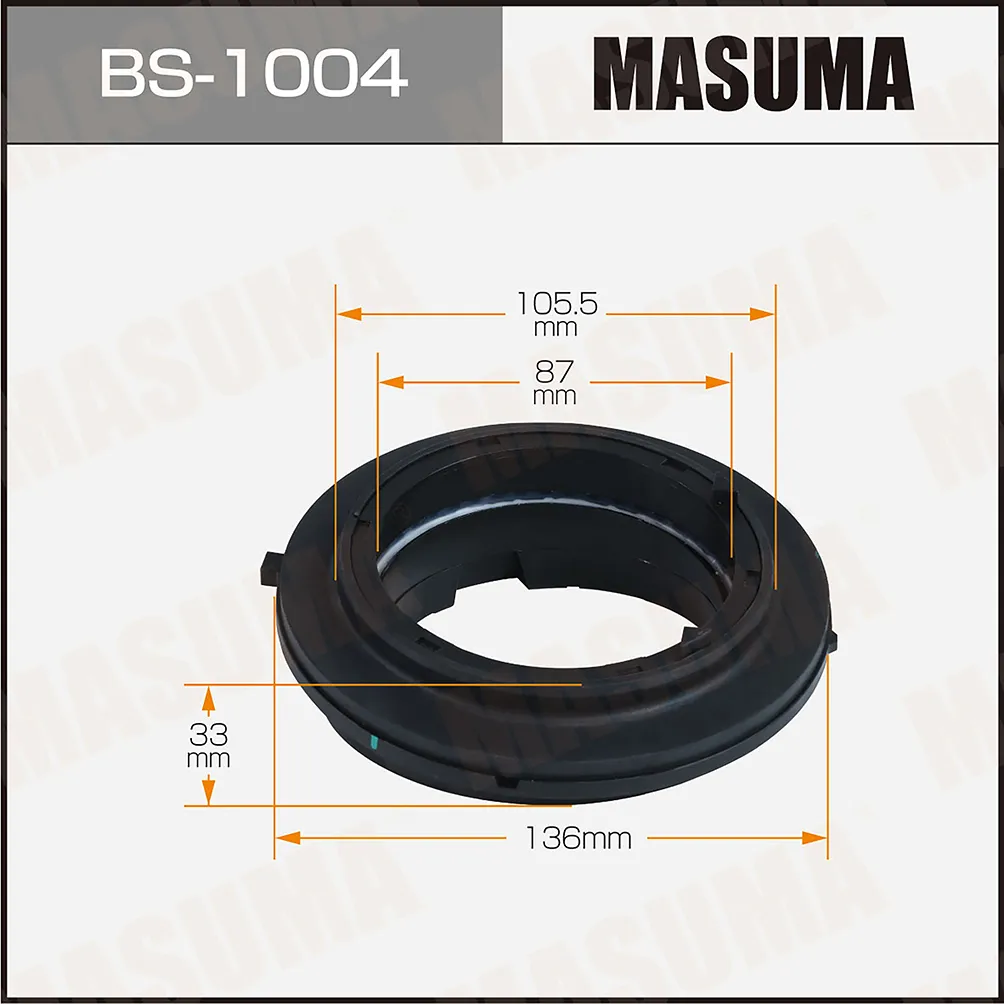 Подшипник опоры амортизатора TOYOTA PRIUS / ZVW51 front MASUMA BS1004
