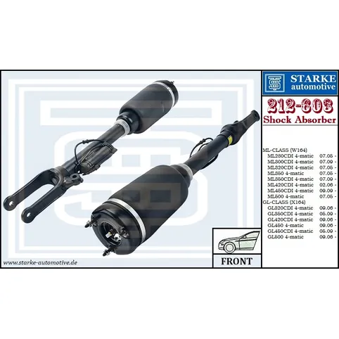Амортизатор MER W164 X164 передний STARKE 212-603