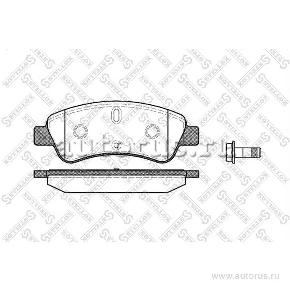 Колодки дисковые п. Peugeot 206/207/307, Citroen Xsara/Berlingo/C3 STELLOX 851 010B-SX