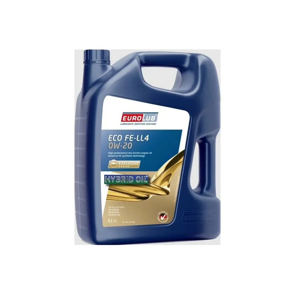 Масло моторное EUROLUB ECO FE-LL4 0W-20 ACEA C5 синт.5л. EUROLUB 215005