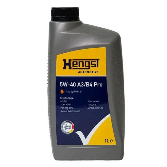 Масло моторное 5W40 A3/B4 Pro 4л HENGST 1677-800-000