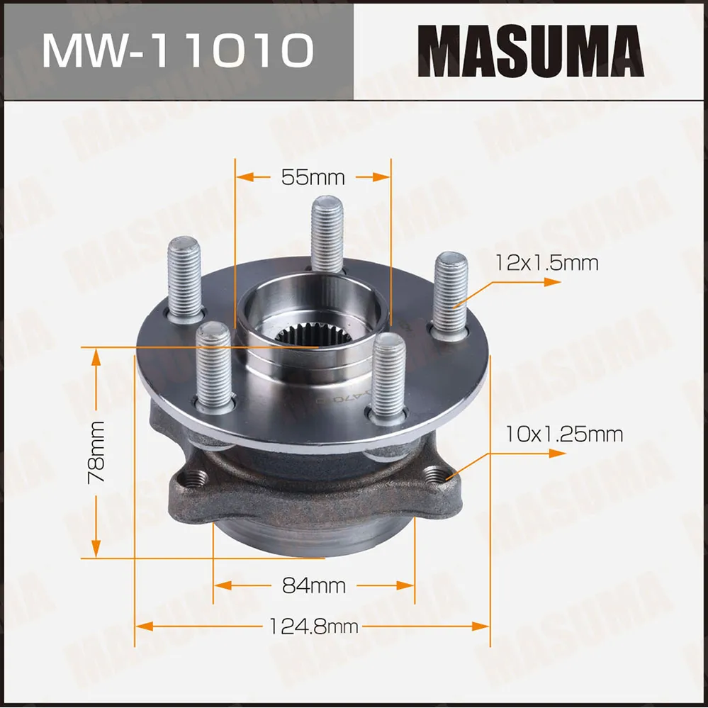 Ступичный узел передний MASUMA MW11010