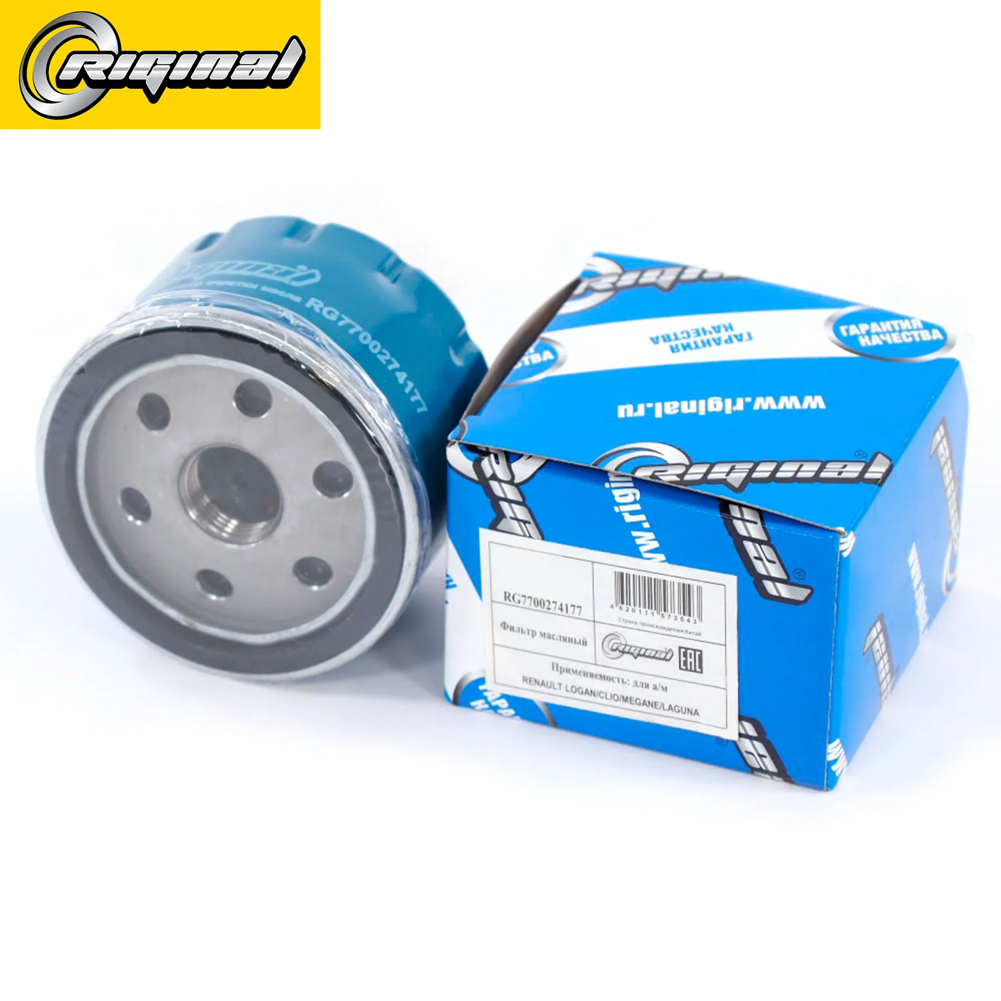 Фильтр масляный RENAULT LOGAN/CLIO/MEGANE/LAGUNA Riginal RG7700274177