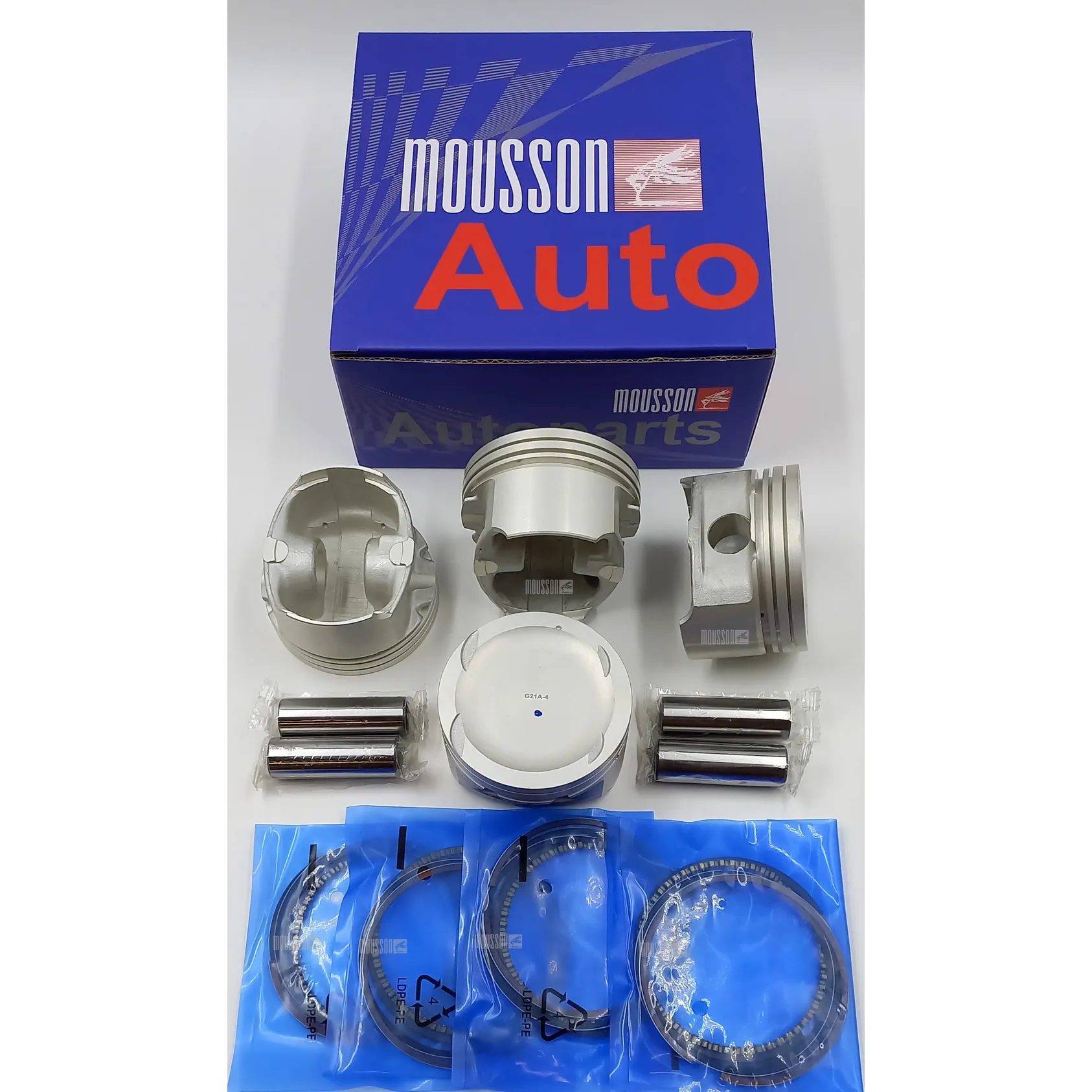 Поршень кольца комплект GM 1,6L F16D3 на 1 цилиндр MOUSSON SPRF16D3STD