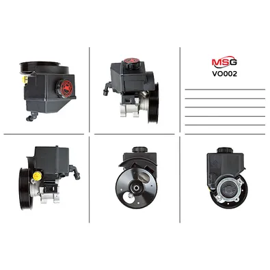 Насос гидроусилителя руля VOLVO 850 1992-1997,VOLVO C 70 1998-2005,VOLVO S 70 1997-2000,VOLVO V 70 1 MSG VO 002