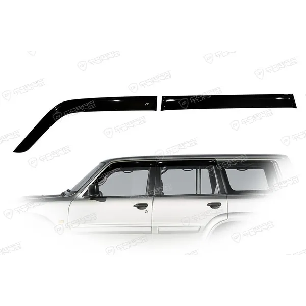 Дефлектора на окна Nissan Patrol (Y61) 1998EuroStandard деф.окон Cobra Tuning NE10998