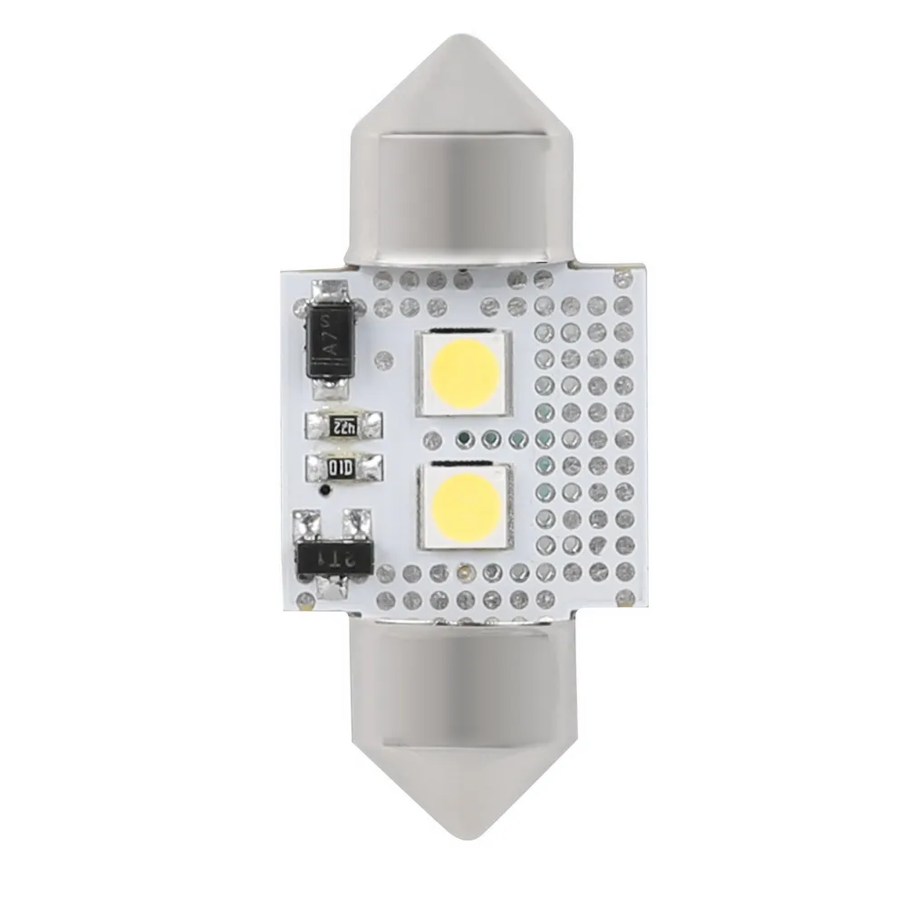 Лампа светодиодная 12V T11x36 W Маяк SUPER WHITE 2 шт. блистер 12T11x36/CAN06/2BL