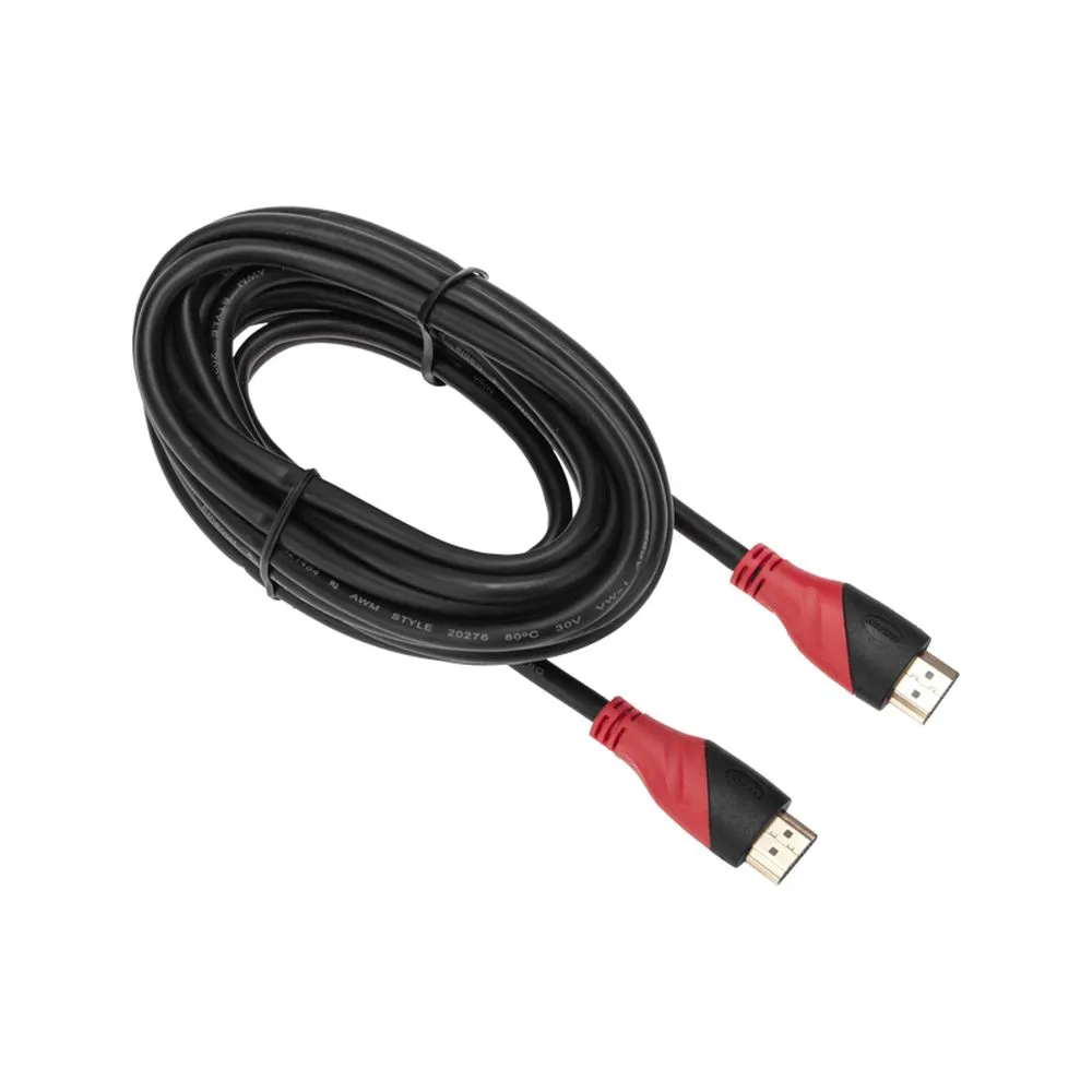 Кабель HDMI - HDMI 1.4, 5 метров Gold REXANT 17-6206