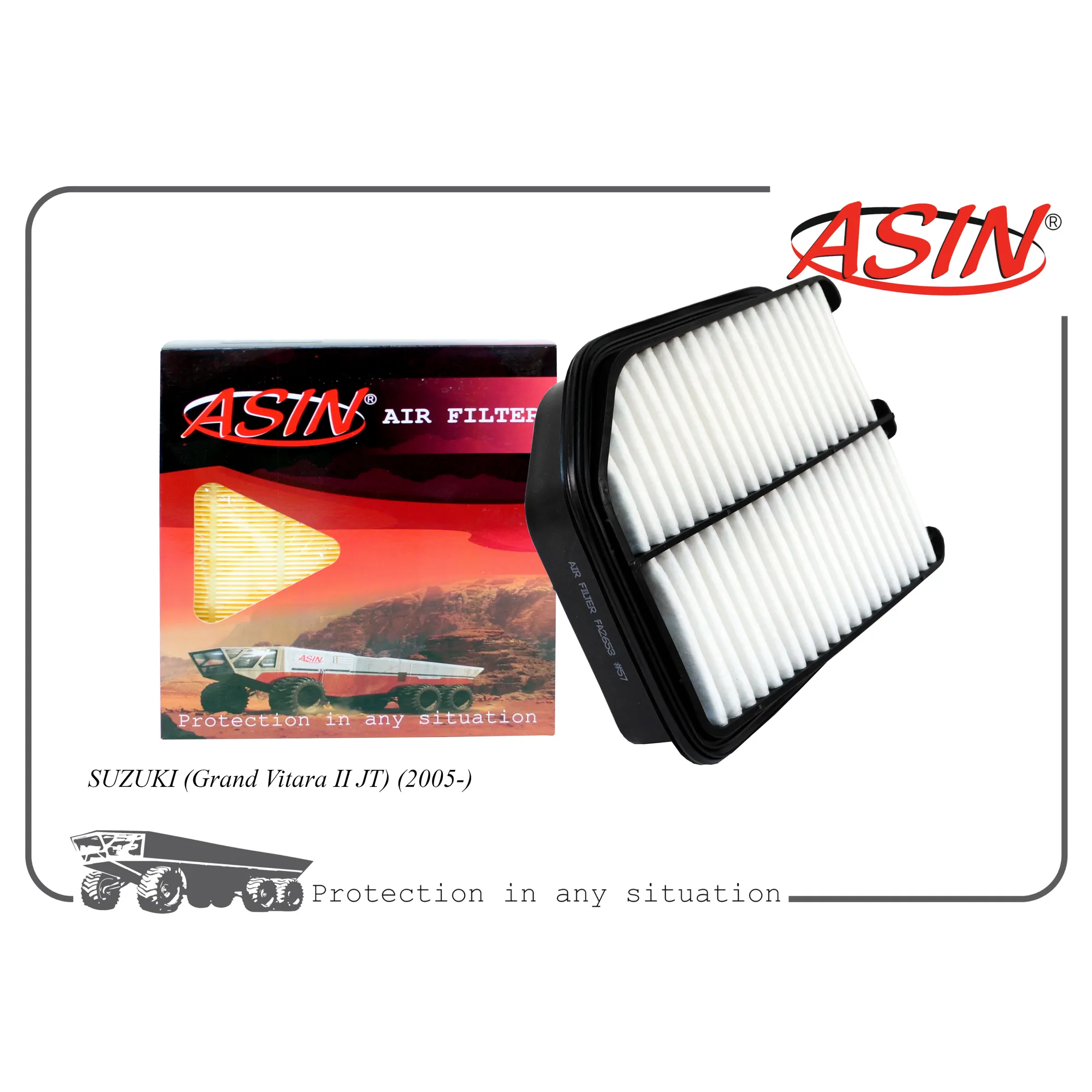 Фильтр воздушный 13780-65J00/ASIN.FA2653 ASIN