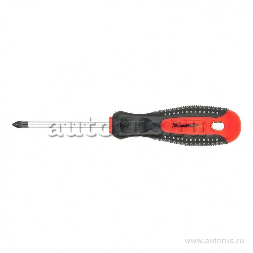 Отвертка Fusion, PZ 1x75 мм, CrV, 3-х компонентная рукоятка anti slip MATRIX 11401