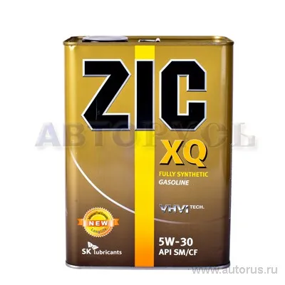 Масло моторное ZIC XQ 5W-30 синтетическое 4 л 163203