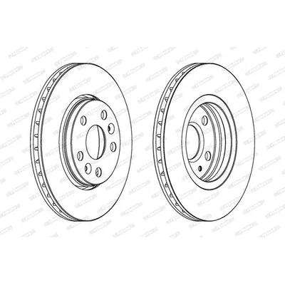 Диск тормозной передний RENAULT KANGOO FERODO DDF1733