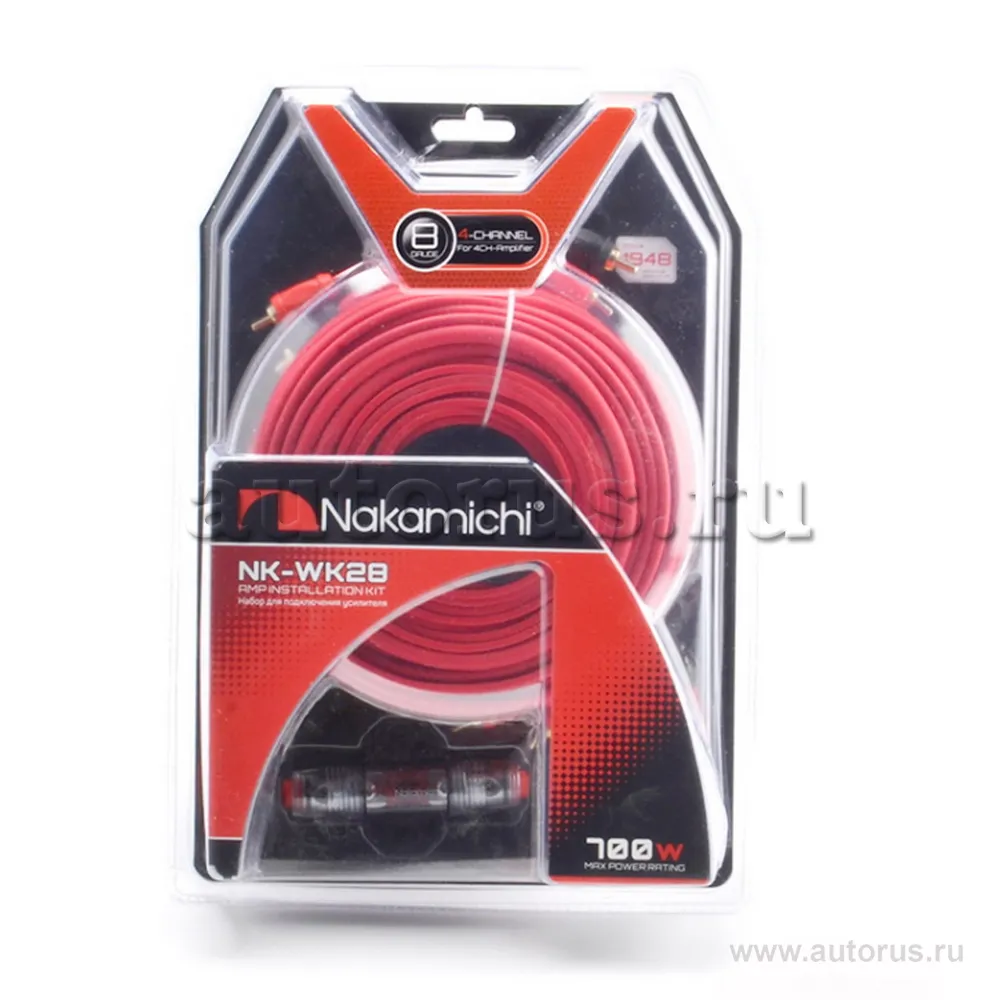 Набор установочныйNakamichi NK-WK28 для подкл. 4х кан. усилителя 8Ga NAKAMICHI NAK-NK-WK28