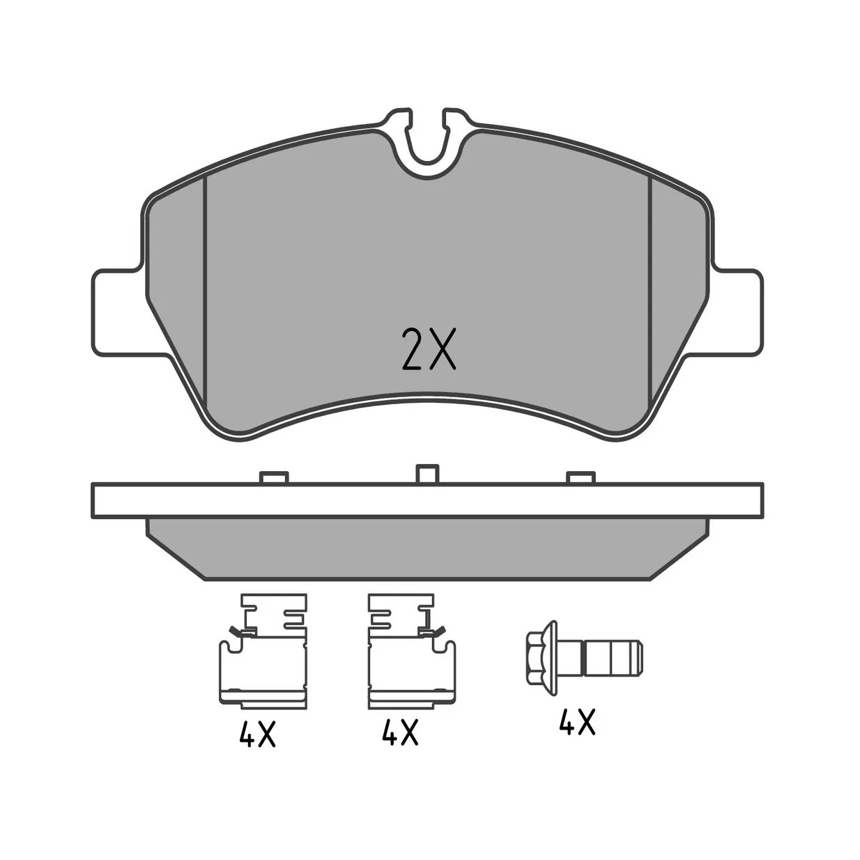 Колодки торм.зад. (WVA 25604 17,6mm.) MEYLE 0252560418